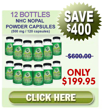 Existing Client Special - 12 Bottles Nopal (120 caps / 500 mg)
